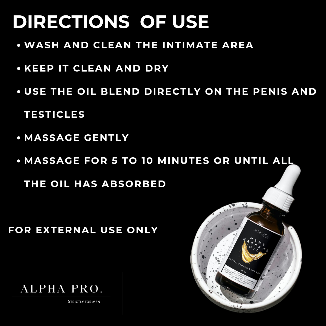men's massage oil
